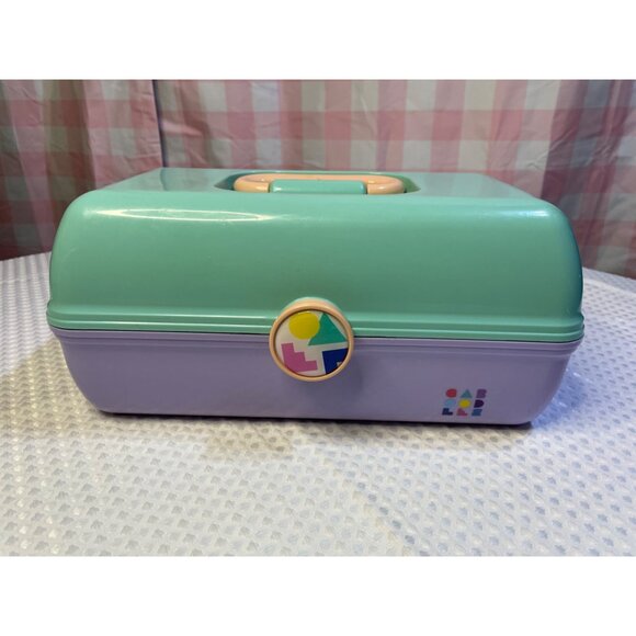 Large Purple & Green Caboodle Case - Picture 1 of 13